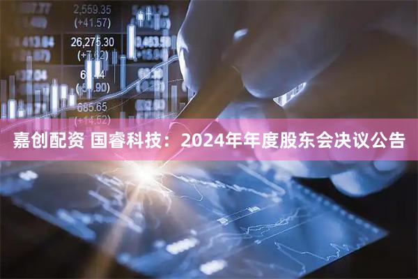 嘉创配资 国睿科技：2024年年度股东会决议公告